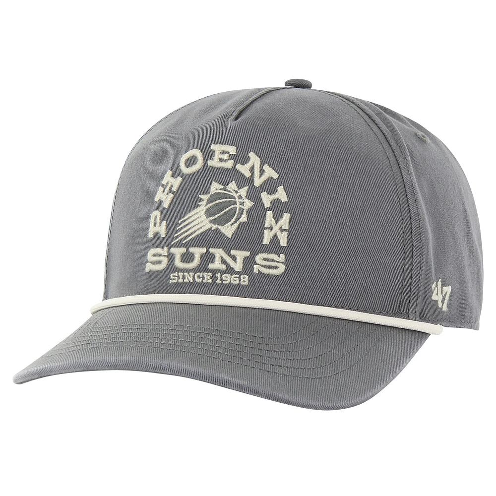Men's '47 Charcoal Phoenix Suns Canyon Ranchero Hitch Adjustable Hat