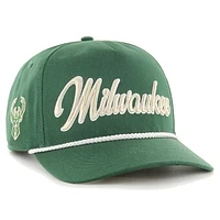 Men's '47  Hunter Green Milwaukee Bucks Overhand Logo Hitch Adjustable Hat