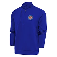 Men's Antigua  Royal Amarillo Sod Poodles Generation Quarter-Zip Pullover Top