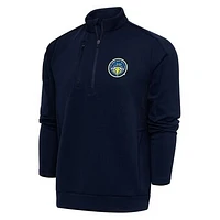 Men's Antigua  Navy Columbia Fireflies Generation Quarter-Zip Pullover Top