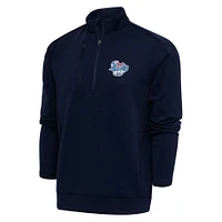 Men's Antigua  Navy Corpus Christi Hooks Generation Quarter-Zip Pullover Top