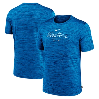 Men's Nike  Blue Miami Marlins Authentic Collection Velocity Performance T-Shirt