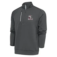 Men's Antigua  Pewter Fayetteville Woodpeckers Generation Quarter-Zip Pullover Top