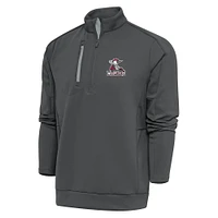 Men's Antigua  Pewter Fayetteville Woodpeckers Generation Quarter-Zip Pullover Top