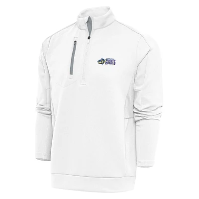 Men's Antigua Fort Myers Mighty Mussels Generation Quarter-Zip Pullover Top