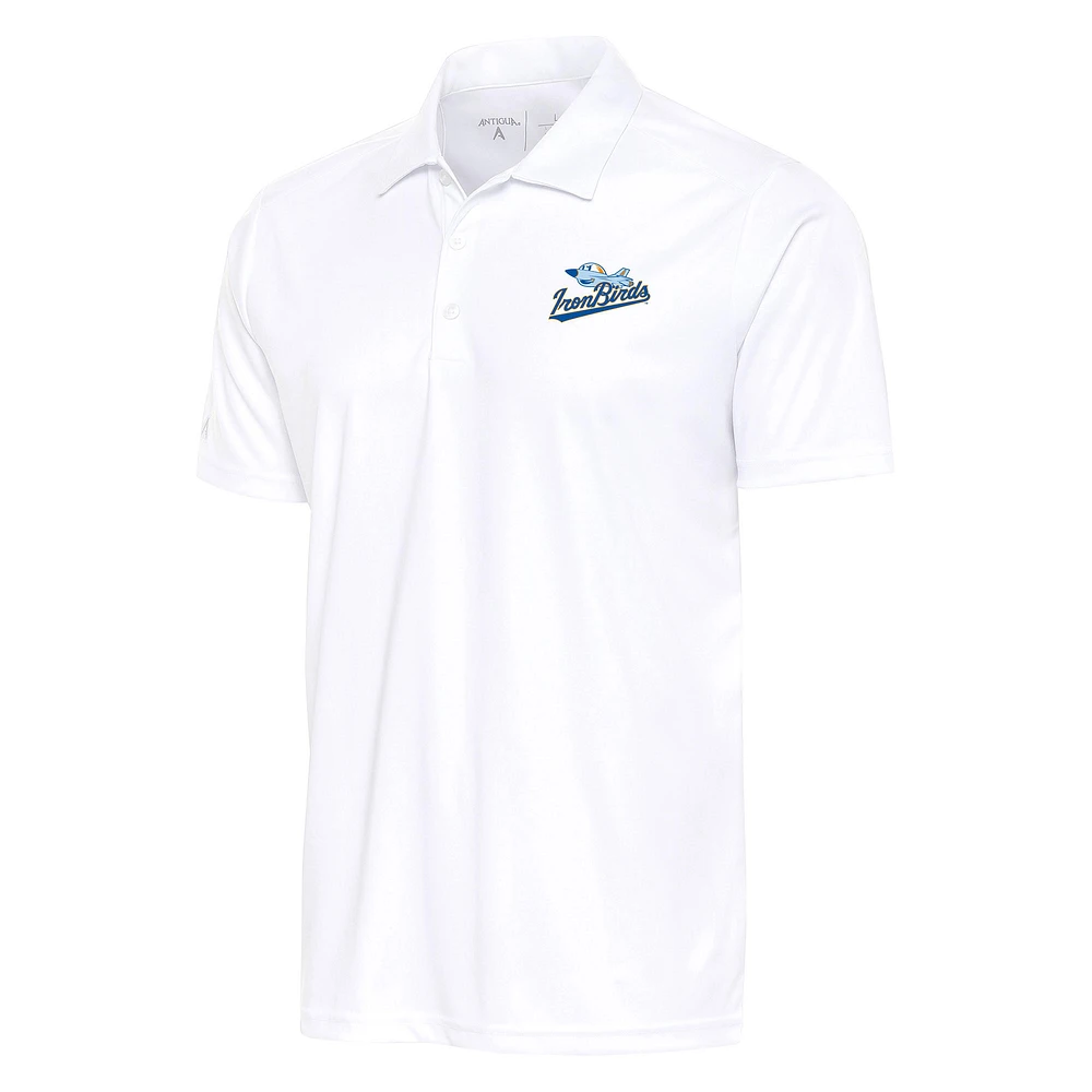 Men's Antigua White Aberdeen IronBirds Tribute Polo
