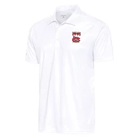Men's Antigua  White Carolina Mudcats Tribute Polo