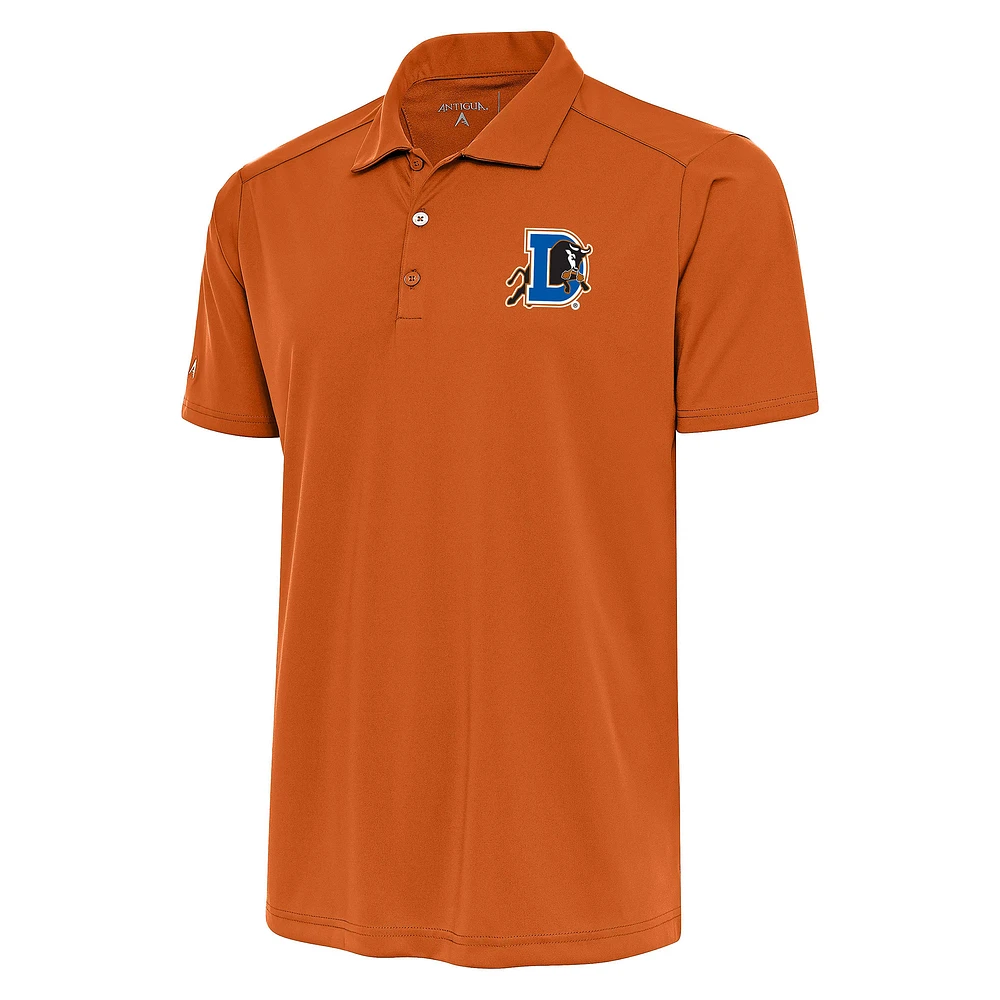 Men's Antigua Burnt Orange Durham Bulls Tribute Polo