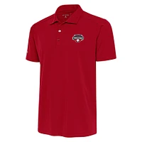 Men's Antigua  Red Hickory Crawdads Tribute Polo