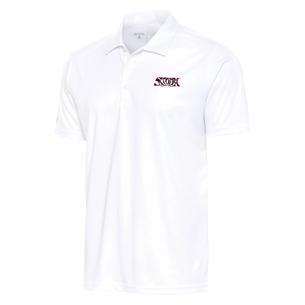 Men's Antigua White Lake Elsinore Storm Tribute Polo