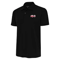 Men's Antigua  Black Lansing Lugnuts Tribute Polo