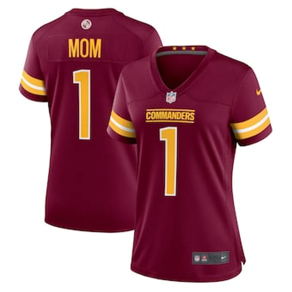 Women's Nike Number 1 Mom Burgundy Washington Commanders Game Jersey