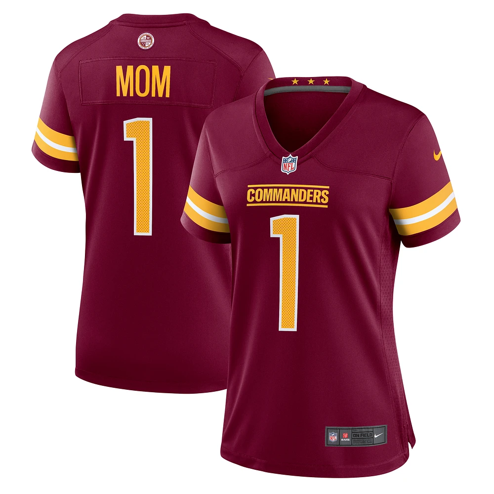 Women's Nike Number 1 Mom Burgundy Washington Commanders Game Jersey