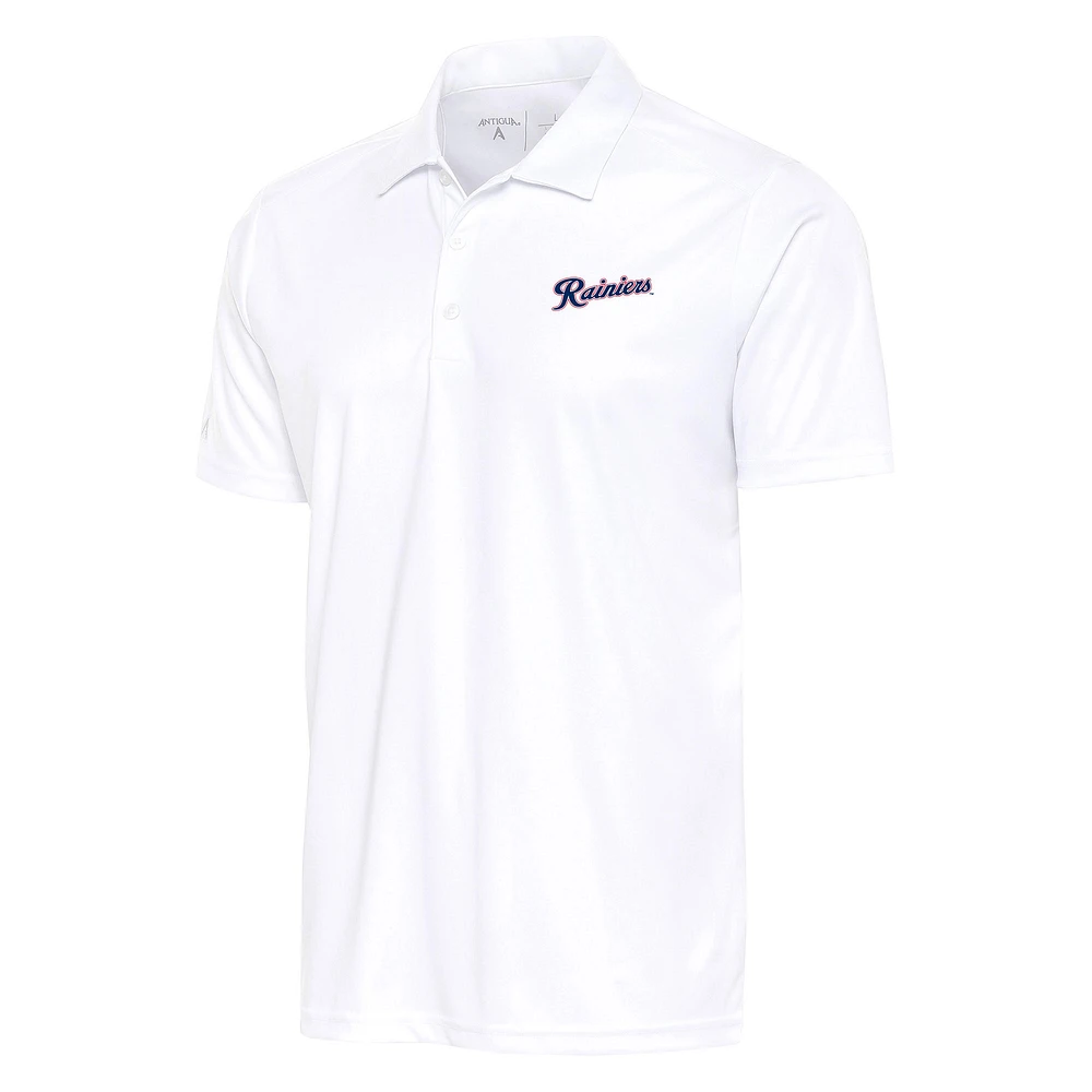 Men's Antigua White Tacoma Rainiers Tribute Polo