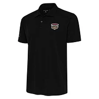 Men's Antigua  Black Wisconsin Timber Rattlers Tribute Polo