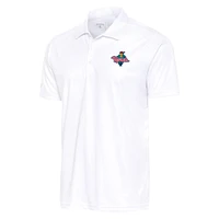 Men's Antigua  White Cedar Rapids Kernels Big & Tall Tribute Polo