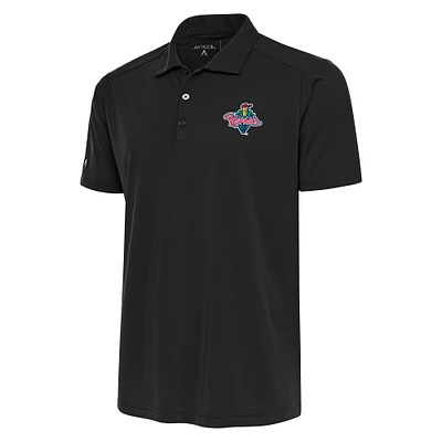 Men's Antigua  Gray Cedar Rapids Kernels Big & Tall Tribute Polo
