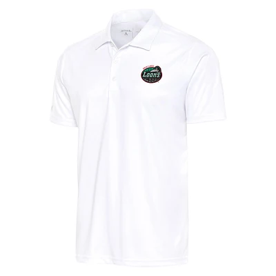Men's Antigua  White Great Lakes Loons Big & Tall Tribute Polo