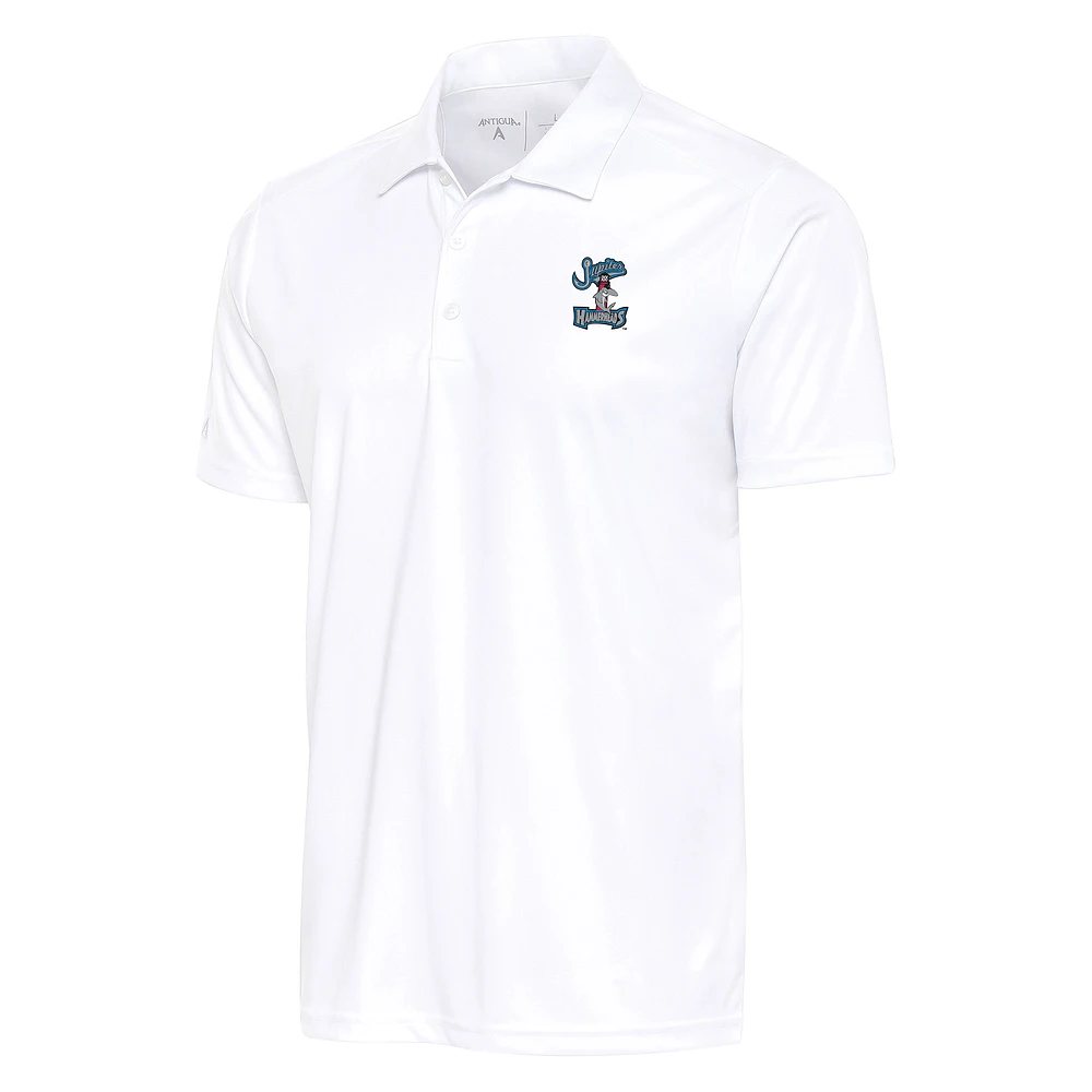 Men's Antigua White Jupiter Hammerheads Big & Tall Tribute Polo