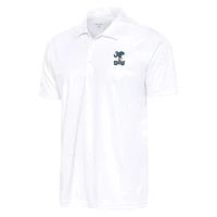 Men's Antigua  White Jupiter Hammerheads Big & Tall Tribute Polo
