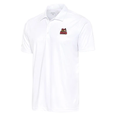Men's Antigua  White Modesto Nuts Big & Tall Tribute Polo