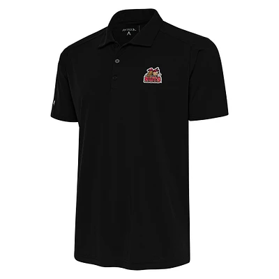 Men's Antigua  Black Modesto Nuts Big & Tall Tribute Polo