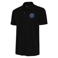 Men's Antigua  Black Sugar Land Space Cowboys Big & Tall Tribute Polo