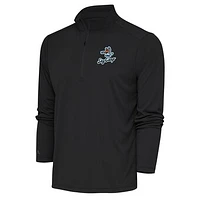 Men's Antigua  Charcoal Beloit Sky Carp Tribute Quarter-Zip Pullover Top