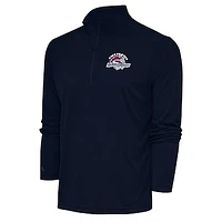 Men's Antigua  Navy Binghamton Rumble Ponies Tribute Quarter-Zip Pullover Top