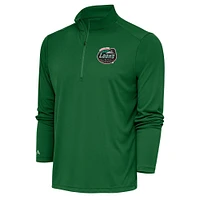 Men's Antigua  Hunter Green Great Lakes Loons Tribute Quarter-Zip Pullover Top