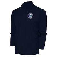 Men's Antigua  Navy Jersey Shore BlueClaws Tribute Quarter-Zip Pullover Top