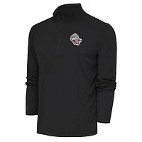 Men's Antigua  Charcoal Rocket City Trash Pandas Tribute Quarter-Zip Pullover Top