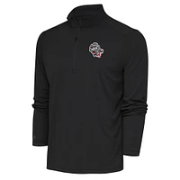 Men's Antigua  Charcoal Rocket City Trash Pandas Tribute Quarter-Zip Pullover Top