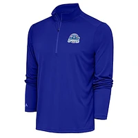 Men's Antigua  Royal Tennessee Smokies Tribute Quarter-Zip Pullover Top
