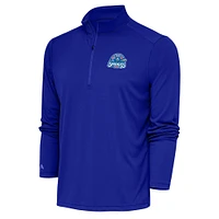 Men's Antigua  Royal Tennessee Smokies Tribute Quarter-Zip Pullover Top
