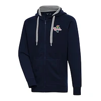 Men's Antigua  Navy Cedar Rapids Kernels Victory Full-Zip Hoodie