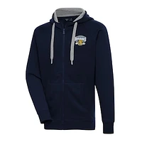 Men's Antigua  Navy Charleston RiverDogs Victory Full-Zip Hoodie