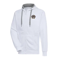 Men's Antigua  White Erie SeaWolves Victory Full-Zip Hoodie
