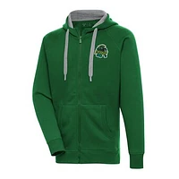 Men's Antigua  Hunter Green Eugene Emeralds Victory Full-Zip Hoodie