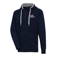 Men's Antigua  Navy Somerset Patriots Victory Full-Zip Hoodie
