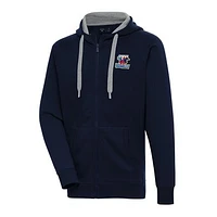 Men's Antigua  Navy Wichita Wind Surge Victory Full-Zip Hoodie