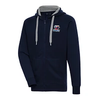 Men's Antigua  Navy Wichita Wind Surge Victory Full-Zip Hoodie