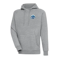 Men's Antigua  Heather Gray Asheville Tourists Victory Pullover Hoodie