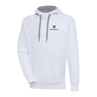 Men's Antigua  White Augusta GreenJackets Victory Pullover Hoodie