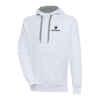 Men's Antigua  White Augusta GreenJackets Victory Pullover Hoodie