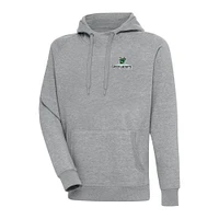 Men's Antigua  Heather Gray Augusta GreenJackets Victory Pullover Hoodie