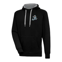 Men's Antigua  Black Beloit Sky Carp Victory Pullover Hoodie