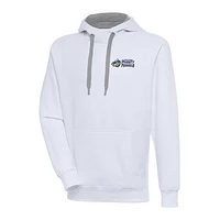 Men's Antigua  White Fort Myers Mighty Mussels Victory Pullover Hoodie