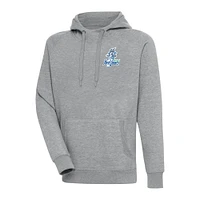 Men's Antigua  Heather Gray Hartford Yard Goats Victory Pullover Hoodie