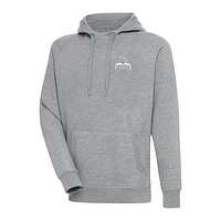 Men's Antigua  Heather Gray Lehigh Valley IronPigs Victory Pullover Hoodie